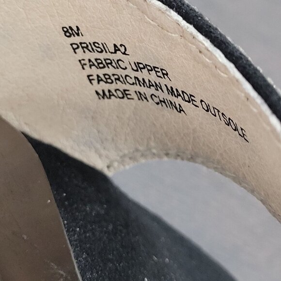 NEW Sugar Priscila2  Rhinestones Womens Block Heel Sandals 8M - Picture 6 of 9